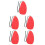 5Pcs Red Saxophone Cleaning Cloth Soft Durable Wind Instrument Cleaner 1
