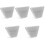 5Pcs Highway Reflective Marker White Pc Iron Driveway Road Delineators 1