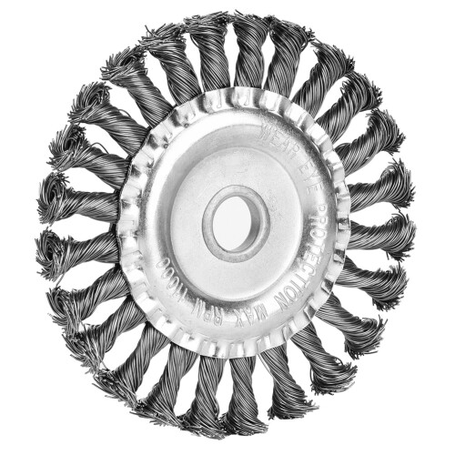 High-Speed Wire Wheel For Rust Removal Edge Blending Broader Cleaning Coverage Weld Spatter Removal Surface Rough Processing With Lightweight Design 1