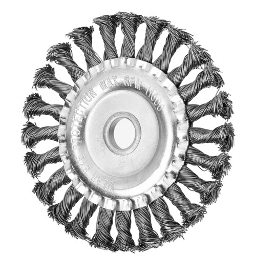 High-Speed Wire Wheel For Rust Removal Edge Blending Broader Cleaning Coverage Weld Spatter Removal Surface Rough Processing With Lightweight Design 2