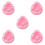 5Pièces Siège De Bain Gonflable Bébé En PVC Rose Confortable 1