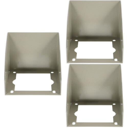 3Pièces Boîte De Protection Électrique Murale Durable En Fer Argenté