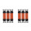 6Pièces Support Main Sécurisé Téléphone Orange Ajustable 6