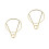 2Pcs Durable Golden Triangular Seed Rack for Water Plant Propagation 4