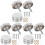 60Pièces Vis Inoxydables Argentées Supports Décoratifs 1