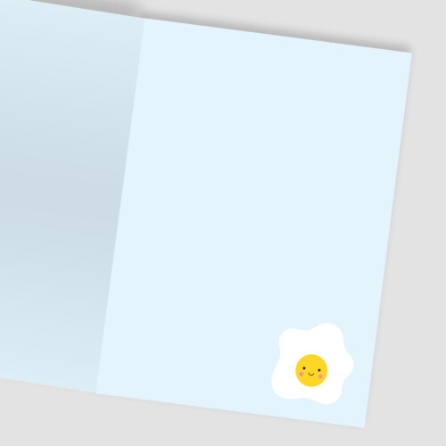 Decopatch Eggcellent Easter Card Includes Removable Fried Egg Patch 2