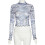 Εφαρμοστό Crop Top με Γραφική Τύπα, Διαφανή Tops για Γυναικεία Μακρυμάνικα, Ψεύτικη 5