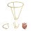 2Pcs Durable Golden Triangular Seed Rack for Water Plant Propagation 10