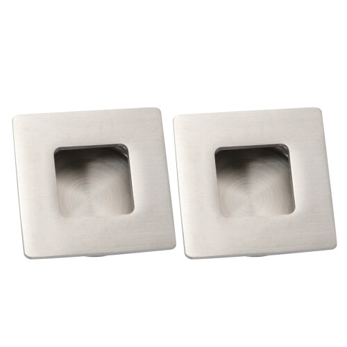 2Pcs Silver Metal Door Handle Durable Wardrobe Pull for Cabinet Drawer