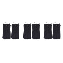 3Pcs Black Nylon Low Gaiters Waterproof Hiking Snow Ankle Boot Covers