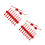 20Pcs Lightweight Plastic Arrow for Game Activities Red Color 1