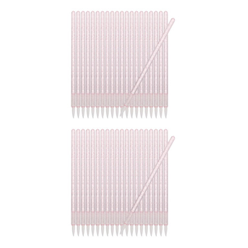 2Pcs Lightweight Pink Nylon Disposable Eyeliner Lip Shadow Brushes