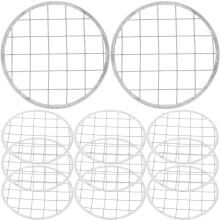 12Pcs Silver Iron Mason Jar Floral Grids Reusable Vase Flower Grid