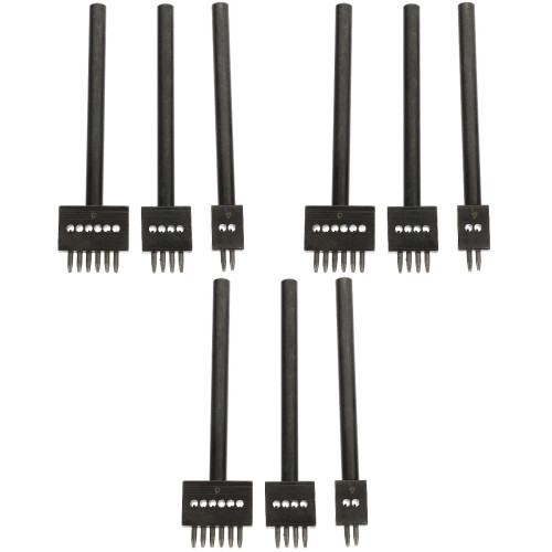 9Pcs Durable Hole Puncher for Belt and Craft Use