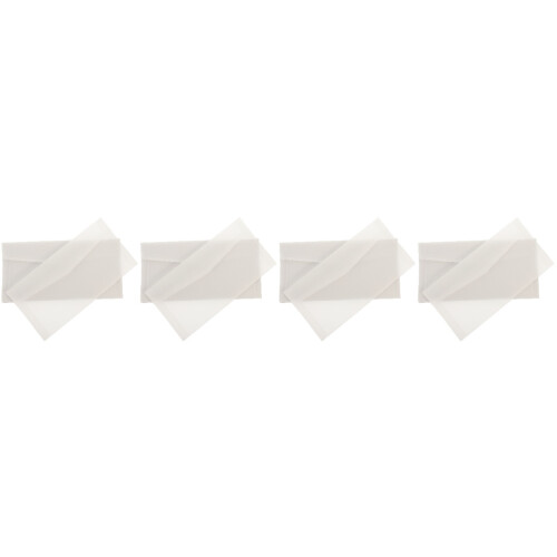200Pcs White Retro Style Translucent Envelops for Money and Letters 2