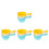 12Pcs Lightweight Plastic Water Ladle Dipper for Home Bathroom Use 1