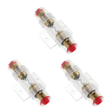 3Pcs Car Audio Fuse Block with Safety Design for Subwoofer Use