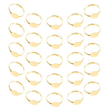 50 Pcs Adjustable Holder Diy Settings Blank Wedding