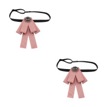 2St Verstelbare Roze Strikdas Handmade Overhemden En Feestkleding