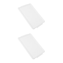2Pcs Easy-Clean Plastic Dough Proofing Tray Lid White for Home Use