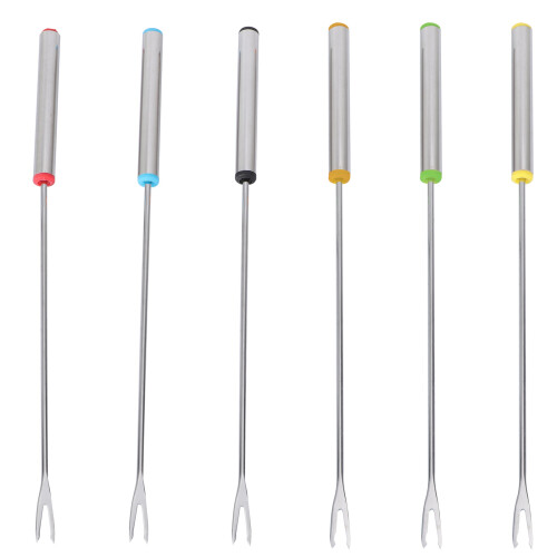 12Pièces Brochettes Barbecue Acier Inoxydable Argentées Réutilisables 1