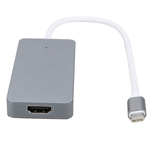 Compact USB Hub with Dual Functionality as Mini DisplayPort Adapter and Card Reader High Speed Transmission with Plug and Play Ease 2