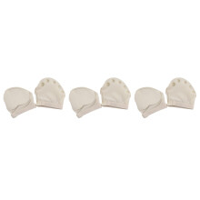 3Pcs Beige Ballet Dance Toe Pads Padded Microfiber Half Palm Shoes