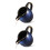 2Pièces Distributeur Céramique Bleu Bec Verseur 1