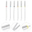 12Pièces Brochettes Barbecue Acier Inoxydable Argentées Réutilisables 9