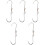 5Pcs Metal Meat Hooks with Rotating Ring Silver Hooks for Meat Hanging 1