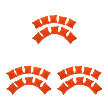 30Pcs Orange Velvet Watch Pillows for Display Soft Bracelet Cushions