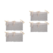 4Pcs Lavender Cotton Crib and Stroller Organizer with Large Capacity