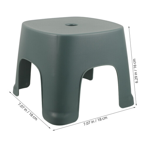 Nonslip Footstools Kids Bathroom Stool Green Plastic 1pack 2