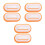 6Pcs Dish Washing Brushes for Kitchen with Comfortable Handle White 5