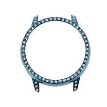 1Pc Practical Sky-Blue Watch Protection Case Diamond Studded Cover