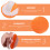 6Pcs Dish Washing Brushes for Kitchen with Comfortable Handle White 8