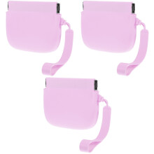 3Pcs Self-Closing Silicone Small Purse Portable Storage Bag for Women