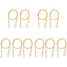 10Pcs Yellow Curtain Rope Tiebacks Plastic Buckle for Home Curtains