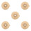 5Pcs Lightweight Khaki Convex Ring Seal for Bags 1