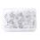120pcs Twisted Twisting Nail Fixed Sheet Nails Transparent 1