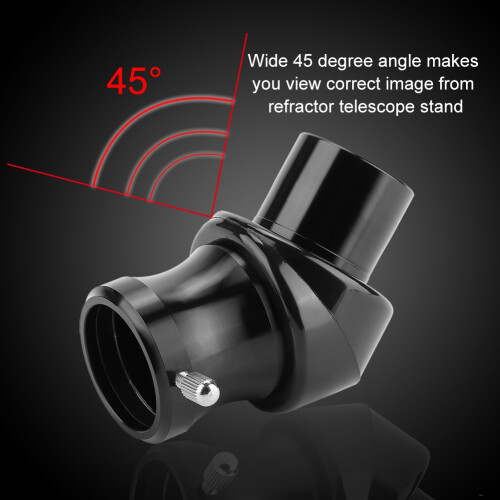 Telescope Accessory Diagonal Mirror Enhanced Aluminum Mold Dual Installation Options Lateral Inversion for Refractor Telescope 2