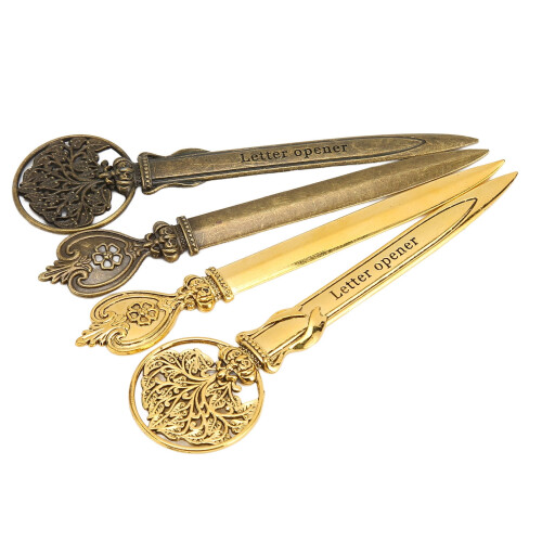Retro Zinc Alloy Letter Opener 4-Pack 1