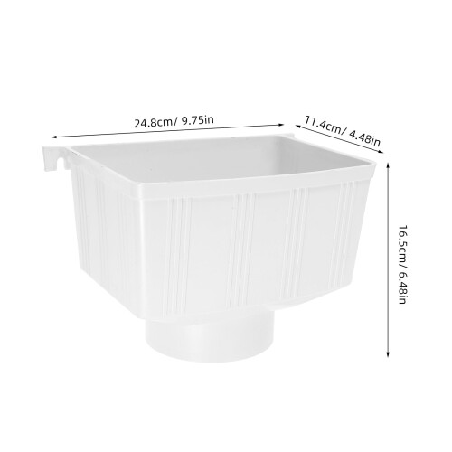 Rectangular Downspout For Efficient Rainwater Collection System Downspout Diverter For Villas And Sheds Gutter Accessory For Rainwater 1