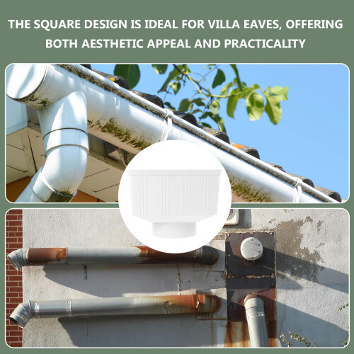 Rectangular Downspout For Efficient Rainwater Collection System Downspout Diverter For Villas And Sheds Gutter Accessory For Rainwater 2
