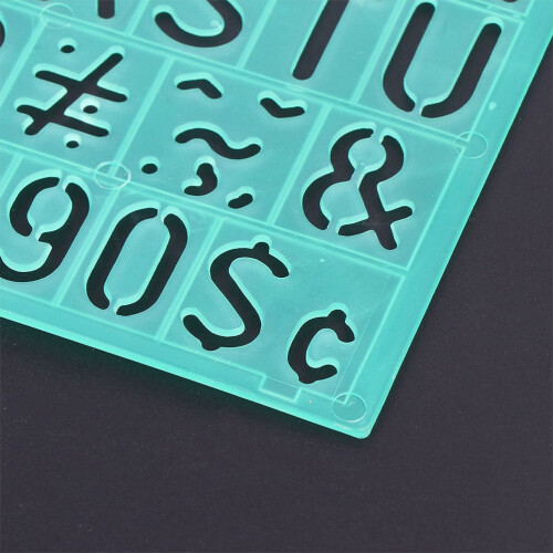 Alphabet and Number Stencils Set for Kids 2 pcs 2