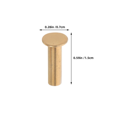 7Pairs Easy Install Copper Rivets for Handle Replacement DIY 2