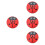 4Pièces Jouets Yo-Yo En Bois Rouge, Coordination Et Amusement 7