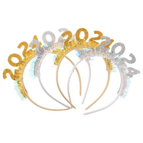 12Pcs Glittery 2024 Tinsel Headbands Assorted Hairbands 1