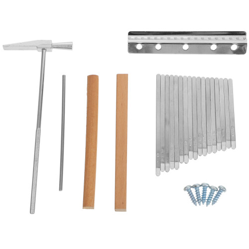 8Sets Profi Kalimba 17 Keys Stahl Tuning Hammer Bunt 1