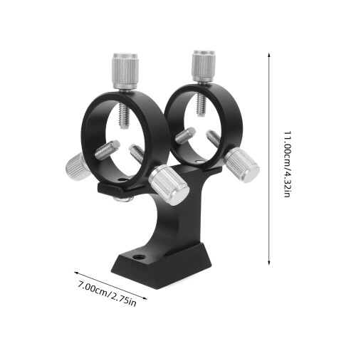 2Pcs Sturdy Finder bracket Black Metal for Telescope Accessories 1